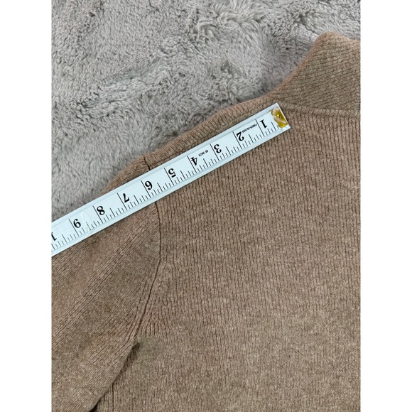 J. Crew Knit Cardigan Cocoon Sweater Blazer Tan Women S MerinoWool Winter Jacket - Picture 9 of 15